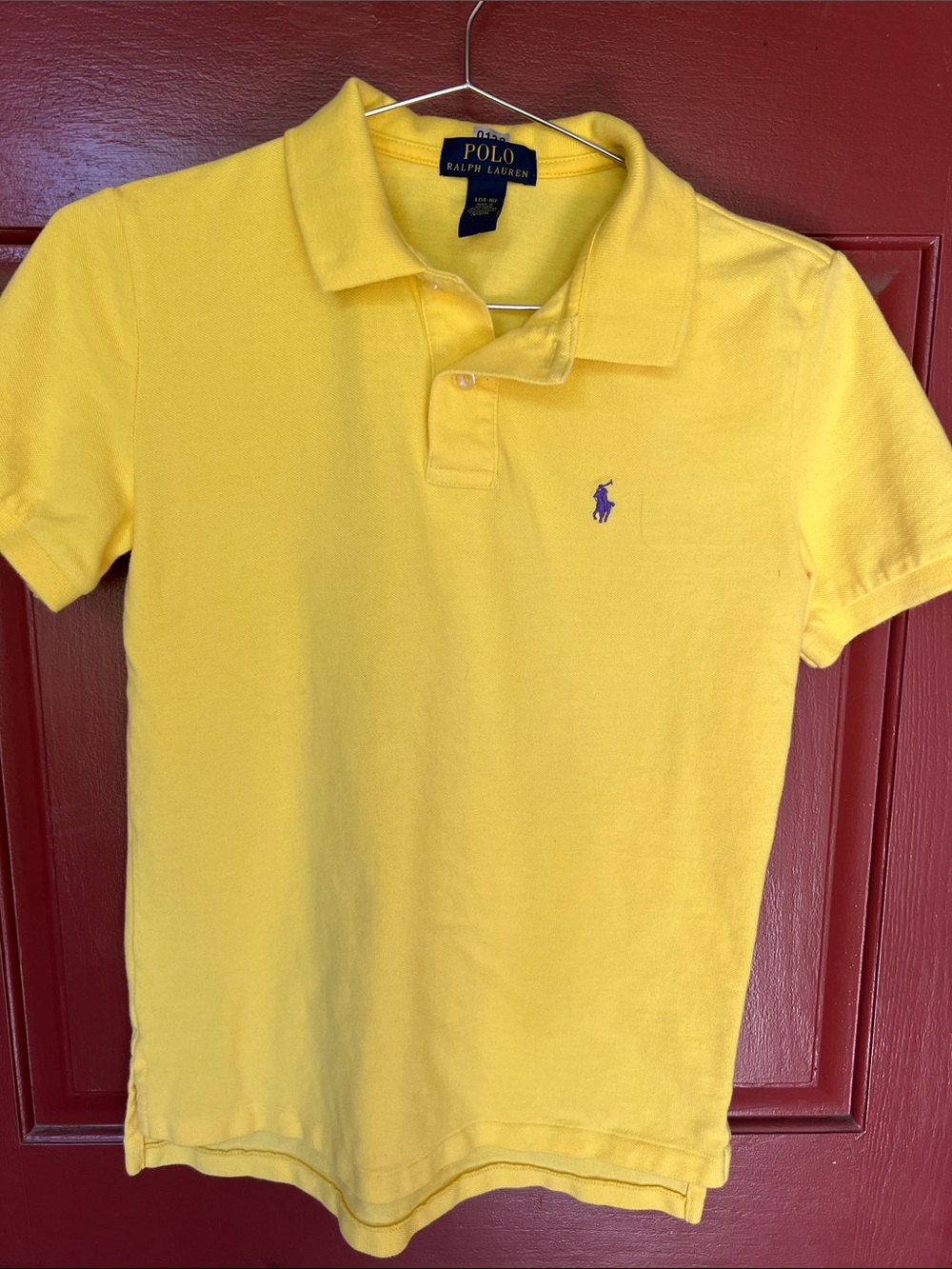 Ralph Lauren Boy’s Yellow Polo with Purple Pony